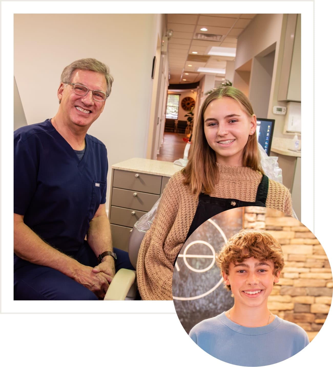 photo of family and kid at appointment